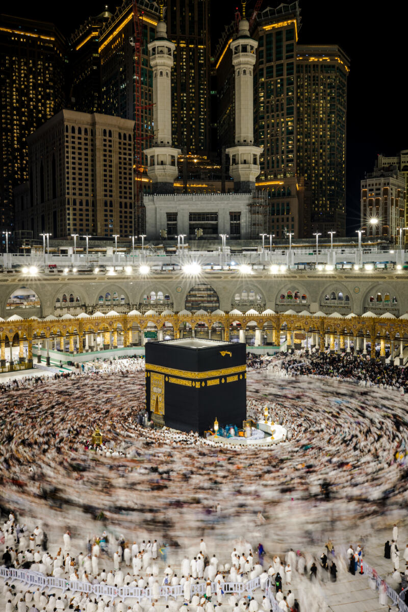 Masjid al-Haram and Kaaba in Makkah during Umrah